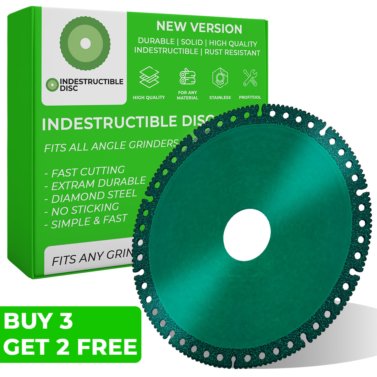 🎉2024 Hot SALE 🔥INDESTRUCTIBLE DISC™ 2.0 - Cut everything in seconds