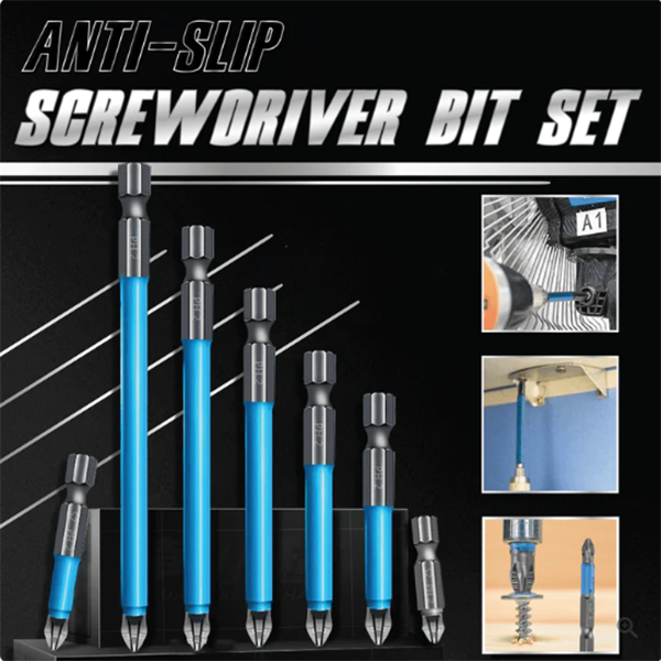 🔥Hot Sale🔥ANTI-SLIP SCREWDRIVER BIT SET